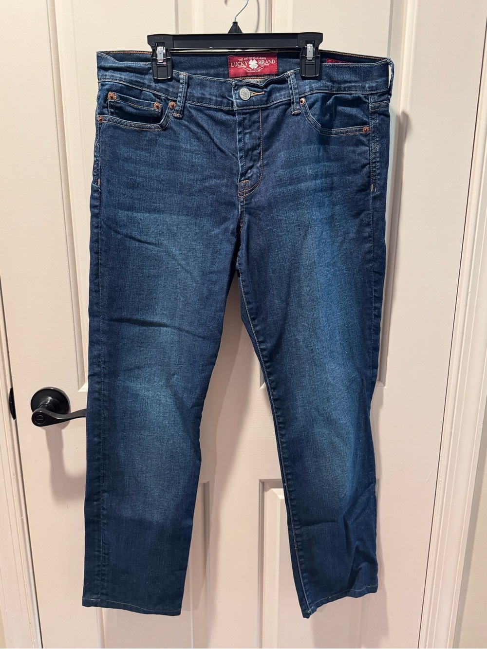 Lucky Brand Dark Wash Straight Jeans - Blue Sz 10/30 Excellent condition
